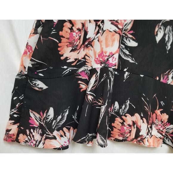 Apt 9 Women's Multicolor Floral Sun Dress,7 1/2 inch Ruffle @ Bottom Size XL - Picture 2 of 5